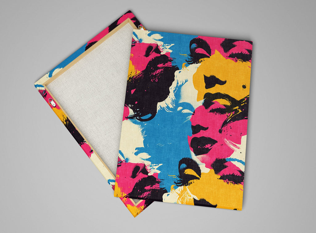 Warhol Style Pop Art - Large Marilyn Monroe Artwork on Gallery Wrapped Canvas