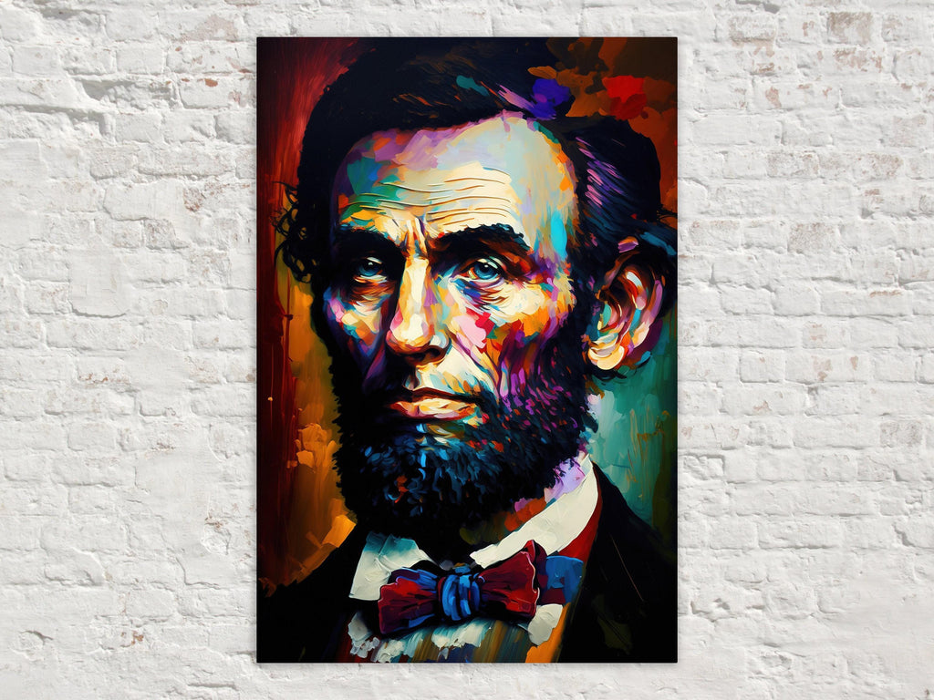 Abe Lincoln Canvas Art - Historical Painting Reproduction | Gallery Ready President Artwork