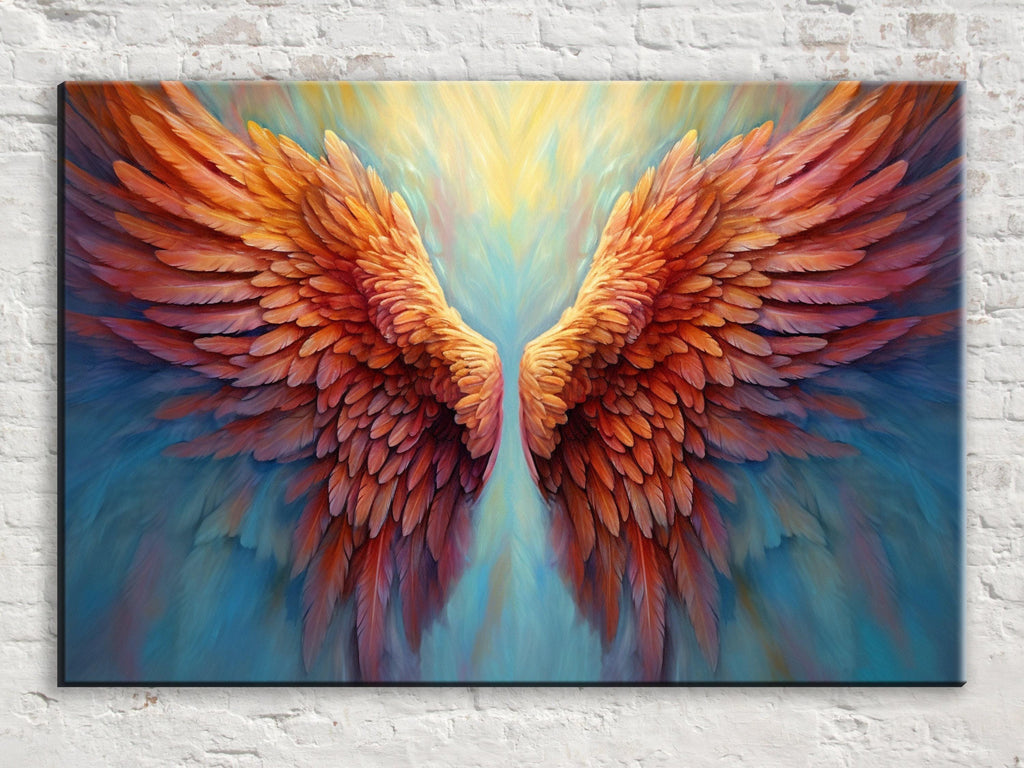 vibrant, colorful wings with intricate feather patterns, creating a striking and visually captivating scene.