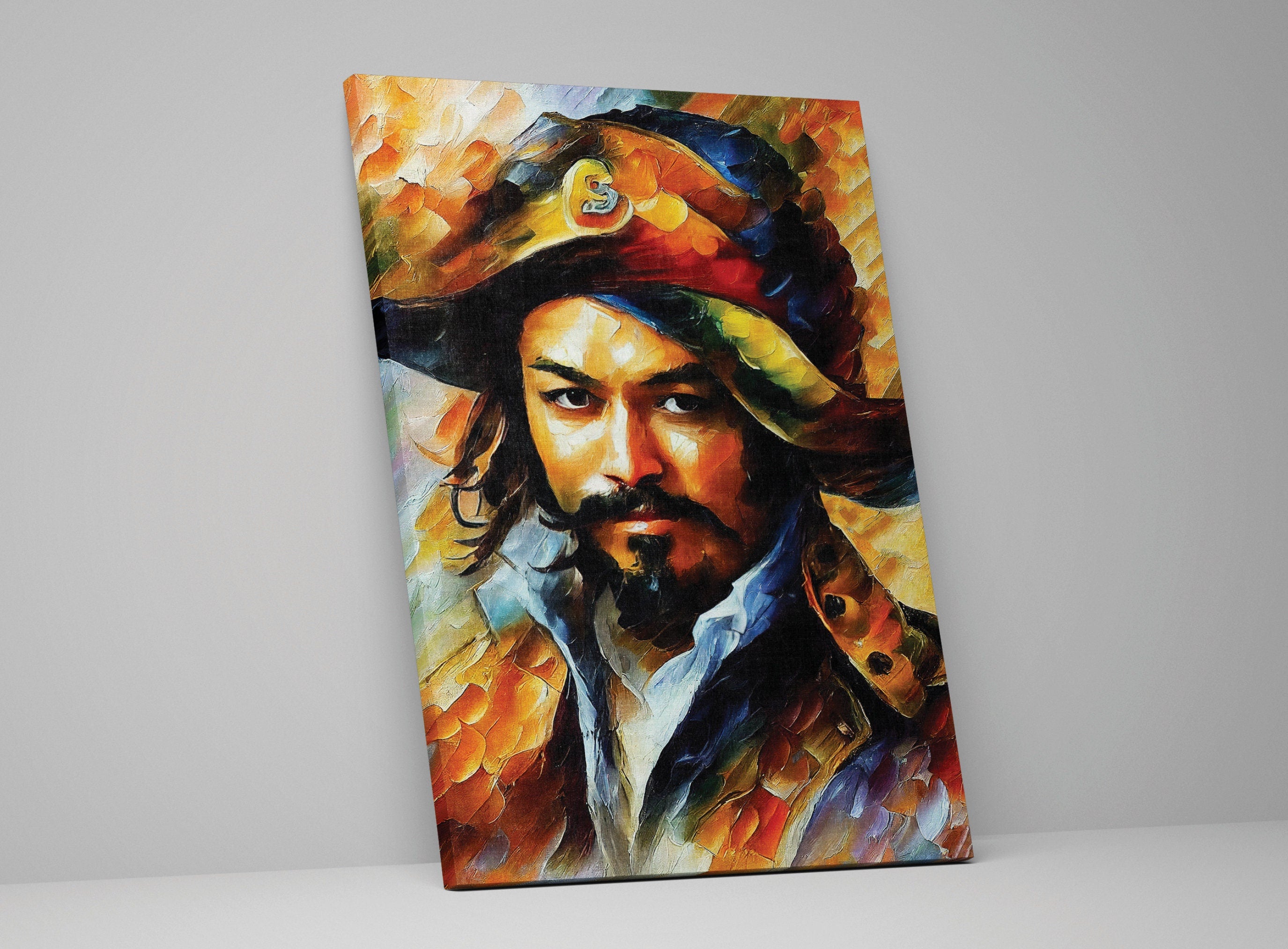 Spanish Conquistador Canvas | Oil Painting Reproduction with Vibrant Colorful Art
