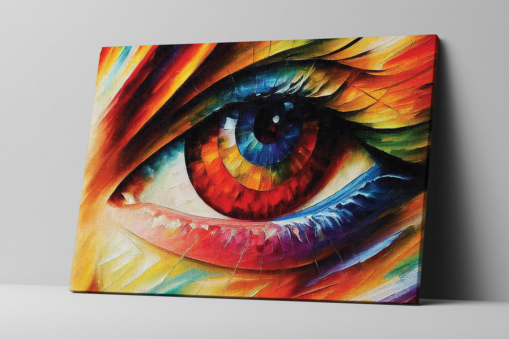 Eye Canvas Print – Vibrant Colorful Art on Large Gallery Ready Canvas