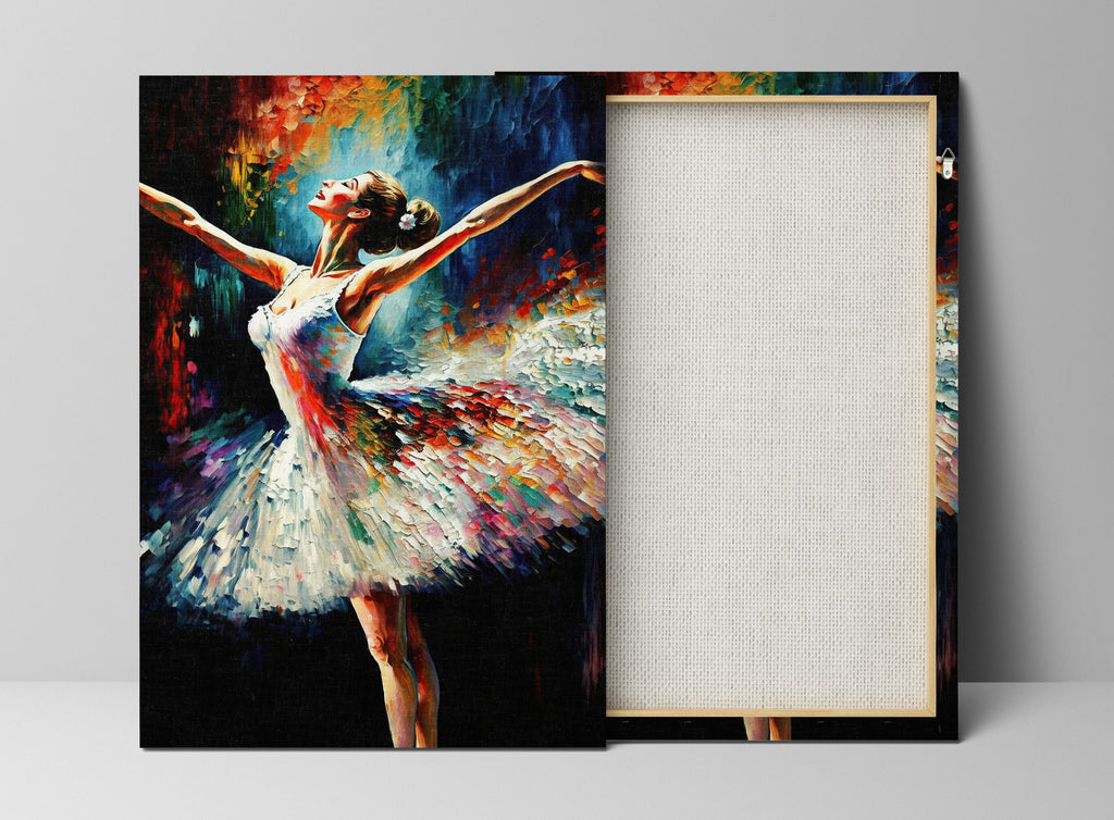 Ballerina Canvas Painting – Elegant Ballet Wall Art on Gallery Ready Canvas