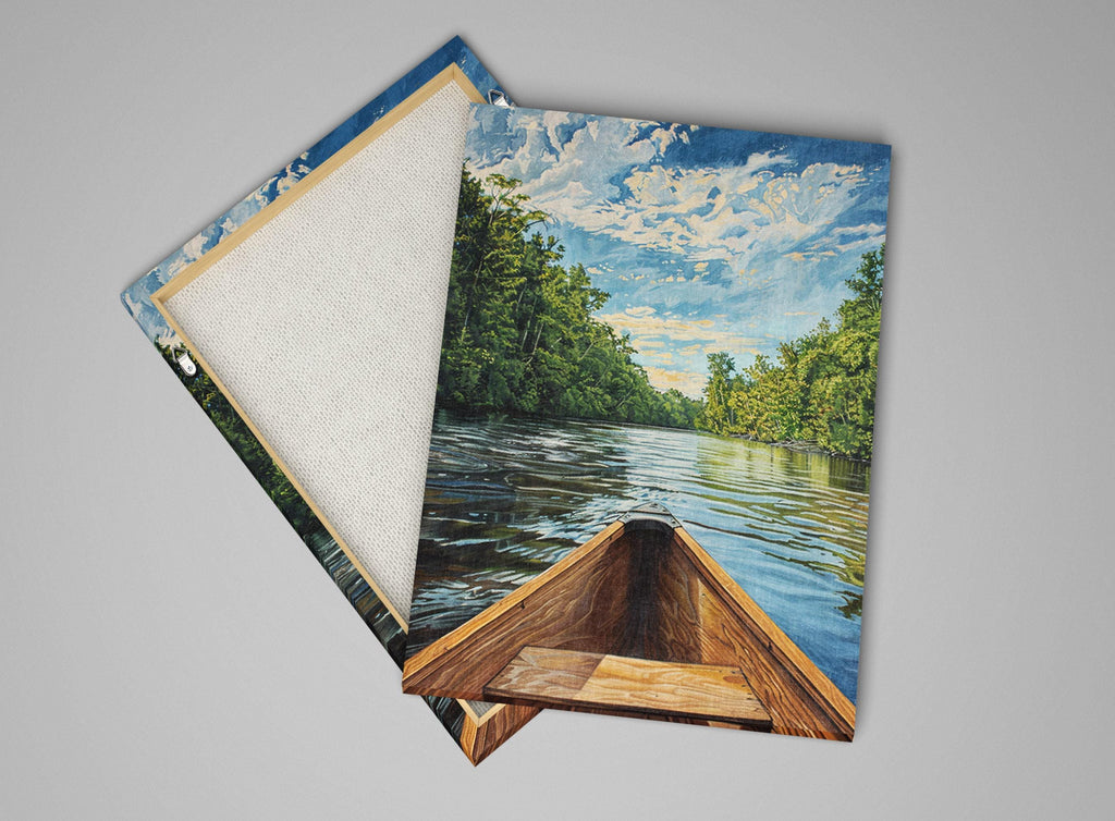 Canoe Wall Art – Large Canvas Art | Tranquil Waters Canvas, Gallery Wrapped