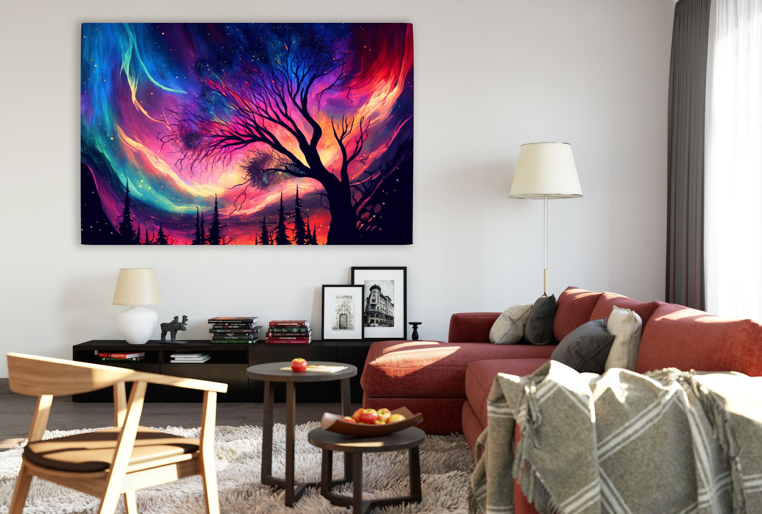 Northern Lights Art – Celestial Wall Decor | Gallery Wrapped Canvas, Ready to Hang