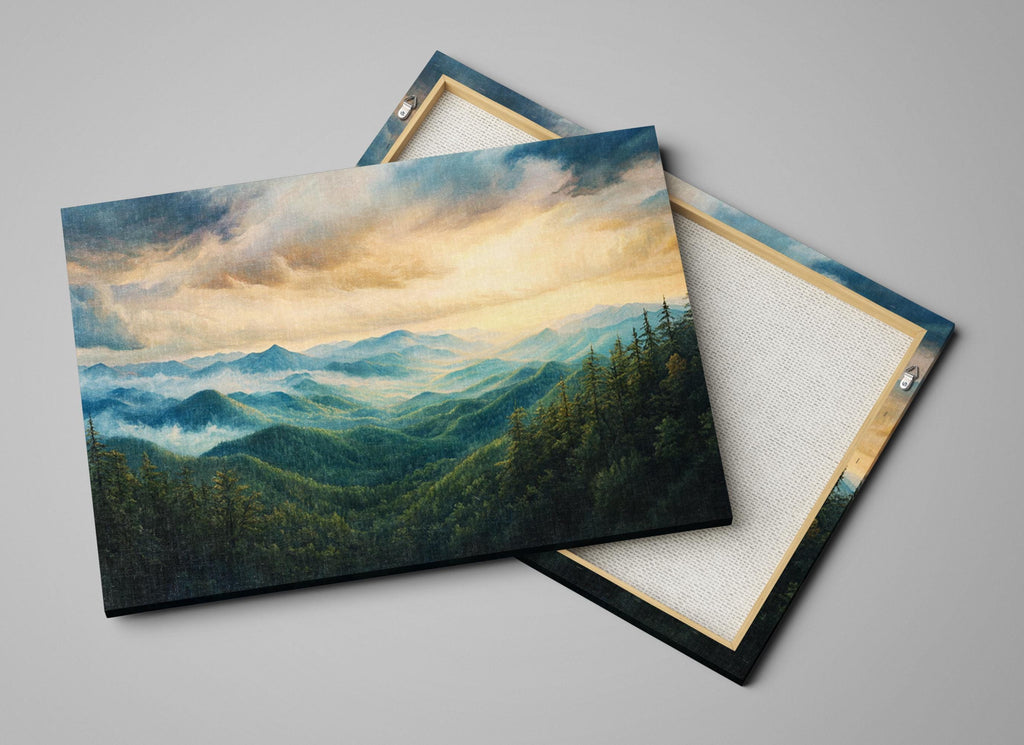 Smoky Mountain Canvas Print - Extra Large Nature Wall Art | Gallery Wrapped Canvas