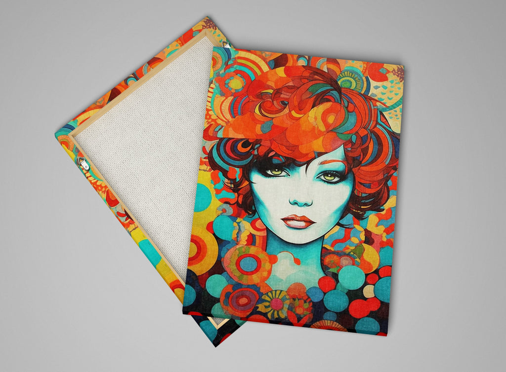 Art Deco Woman Portrait – Large Canvas Wall Art With Scratch Resistant Coating