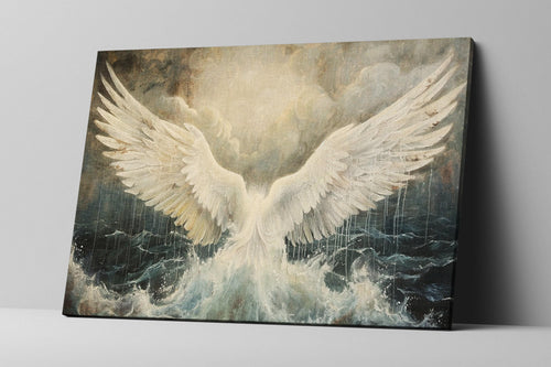 Angel Wings Canvas - Large Canvas Art | Celestial Art Print, Ready to Hang