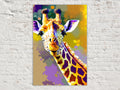 Giraffe Canvas Art - Nursery Wall Art | Wildlife Wall Decor, Safari Animal Painting