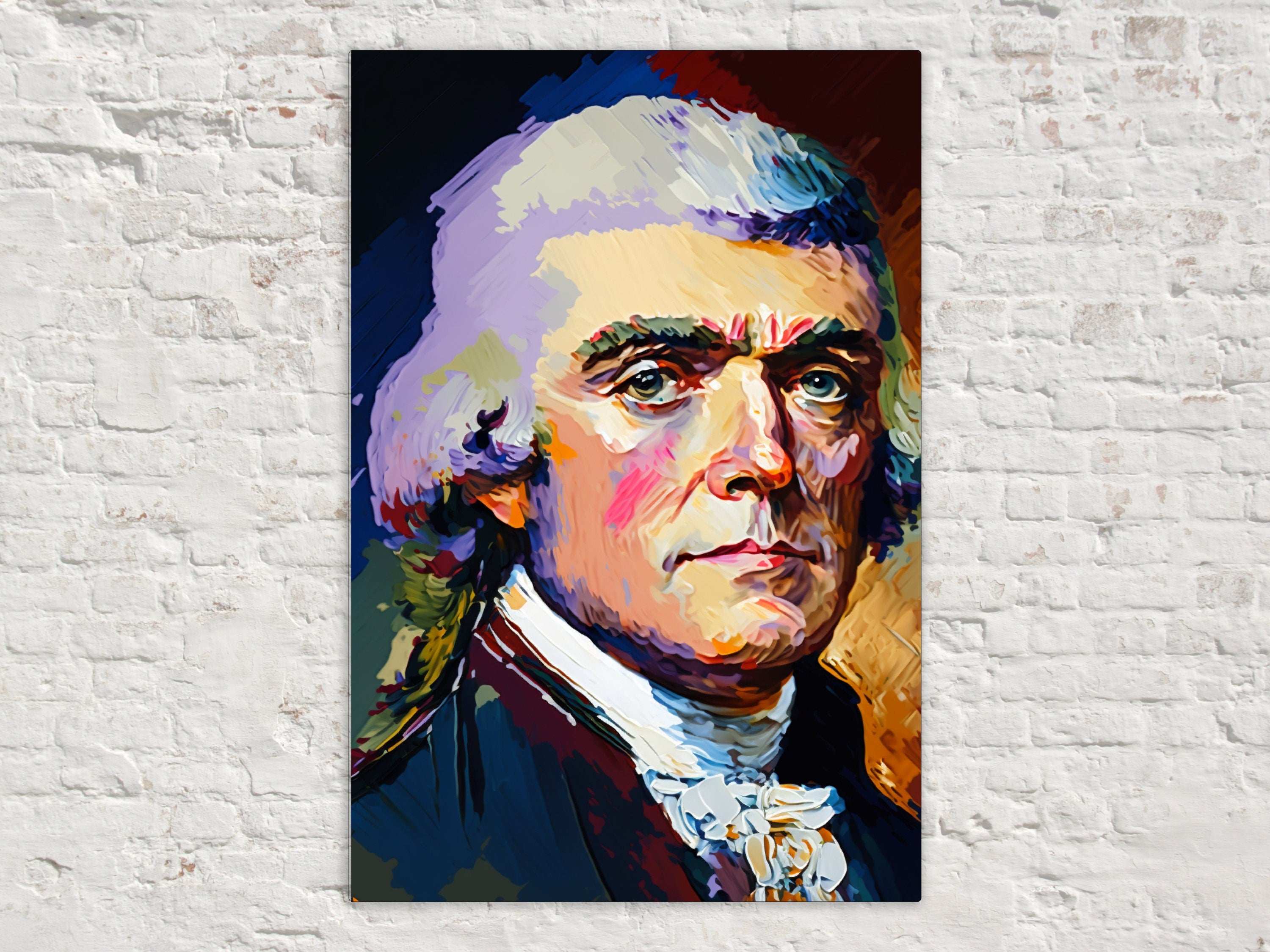 Thomas Jefferson Artwork - Gallery Wrapped Canvas Print | Ready to Hang, Large Size