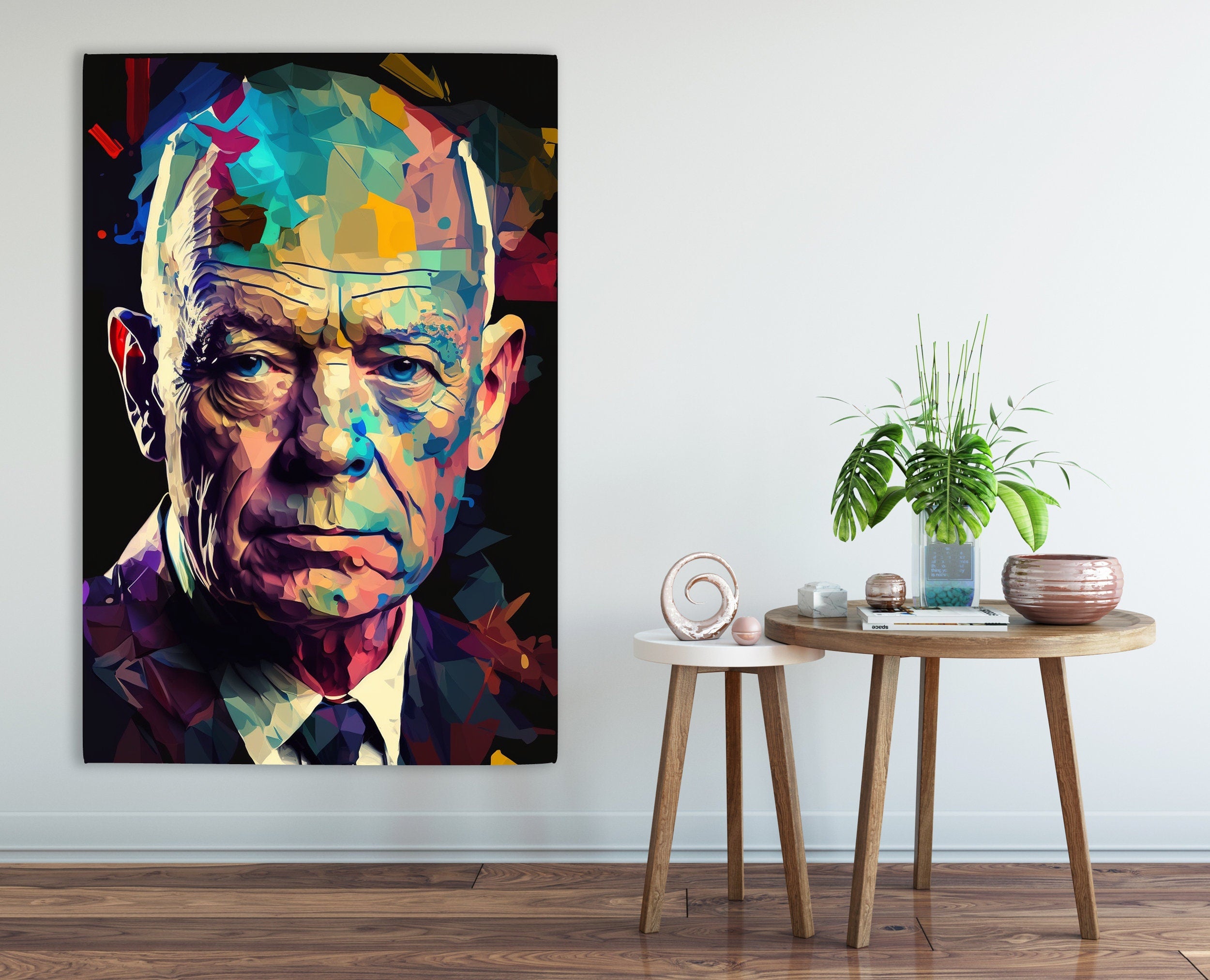Eisenhower Canvas Art – Historical Wall Art | Military Leader Print on Gallery Wrapped Canvas