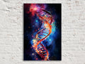 DNA Canvas Wall Art – Large Double Helix Artwork With Scratch Resistant Coating