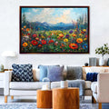 Wildflower Canvas Art - Extra Large Floral Print | Gallery Wrapped Canvas Ready to Hang