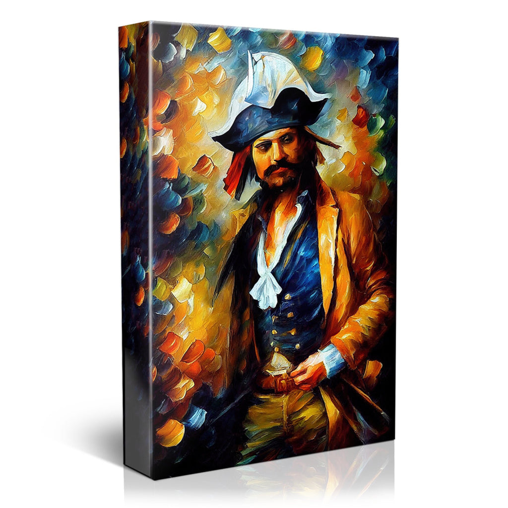 Pirate Canvas Wall Art – Colorful Oil Painting Print With Scratch Resistant Coating