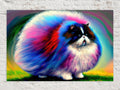 Fluffy Cat Canvas – Cute Kitten Art Print With Scratch Resistant Coating