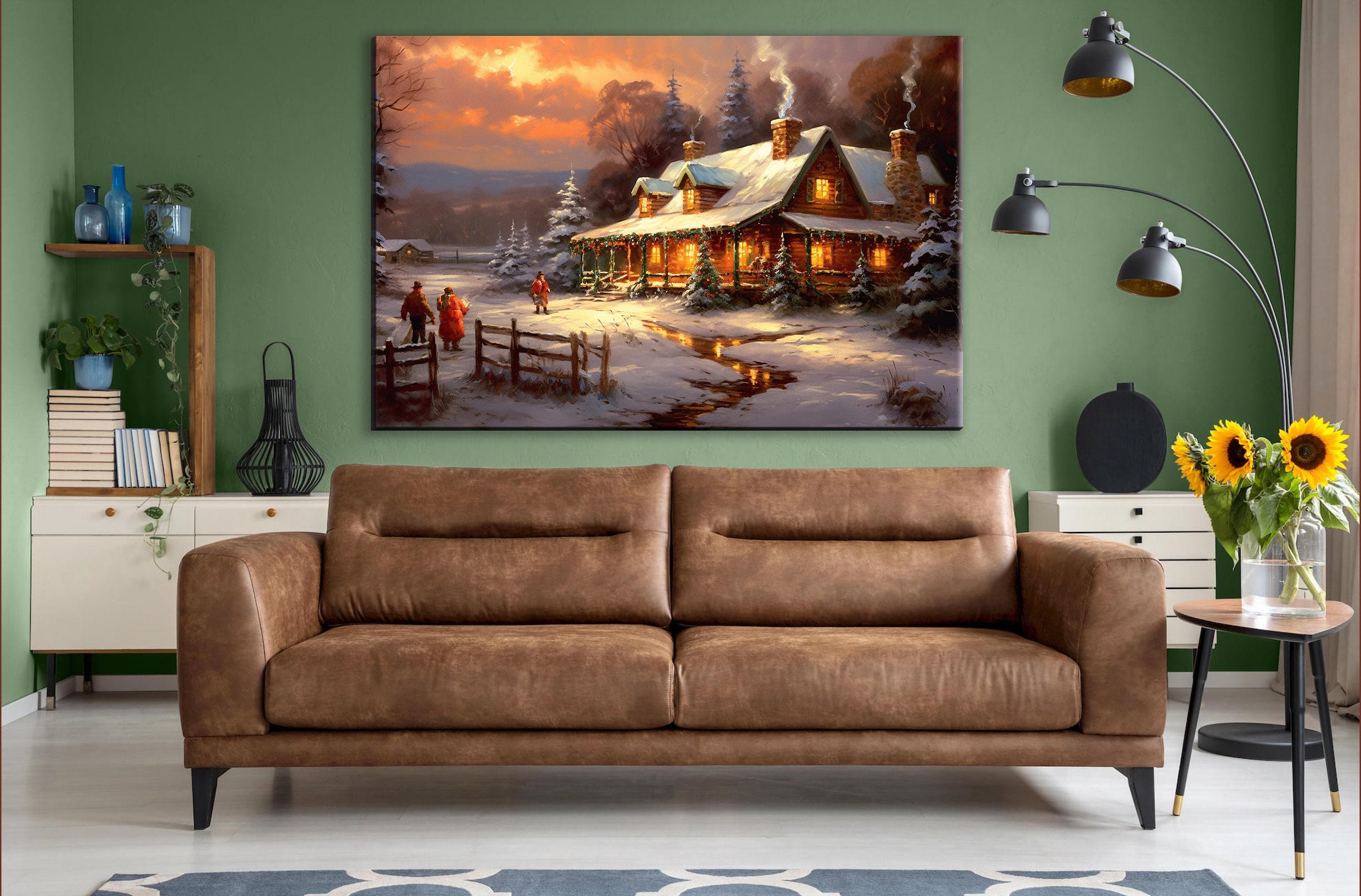 Christmas Canvas Art – Festive Holiday Wall Decor | Large Gallery Wrapped Print
