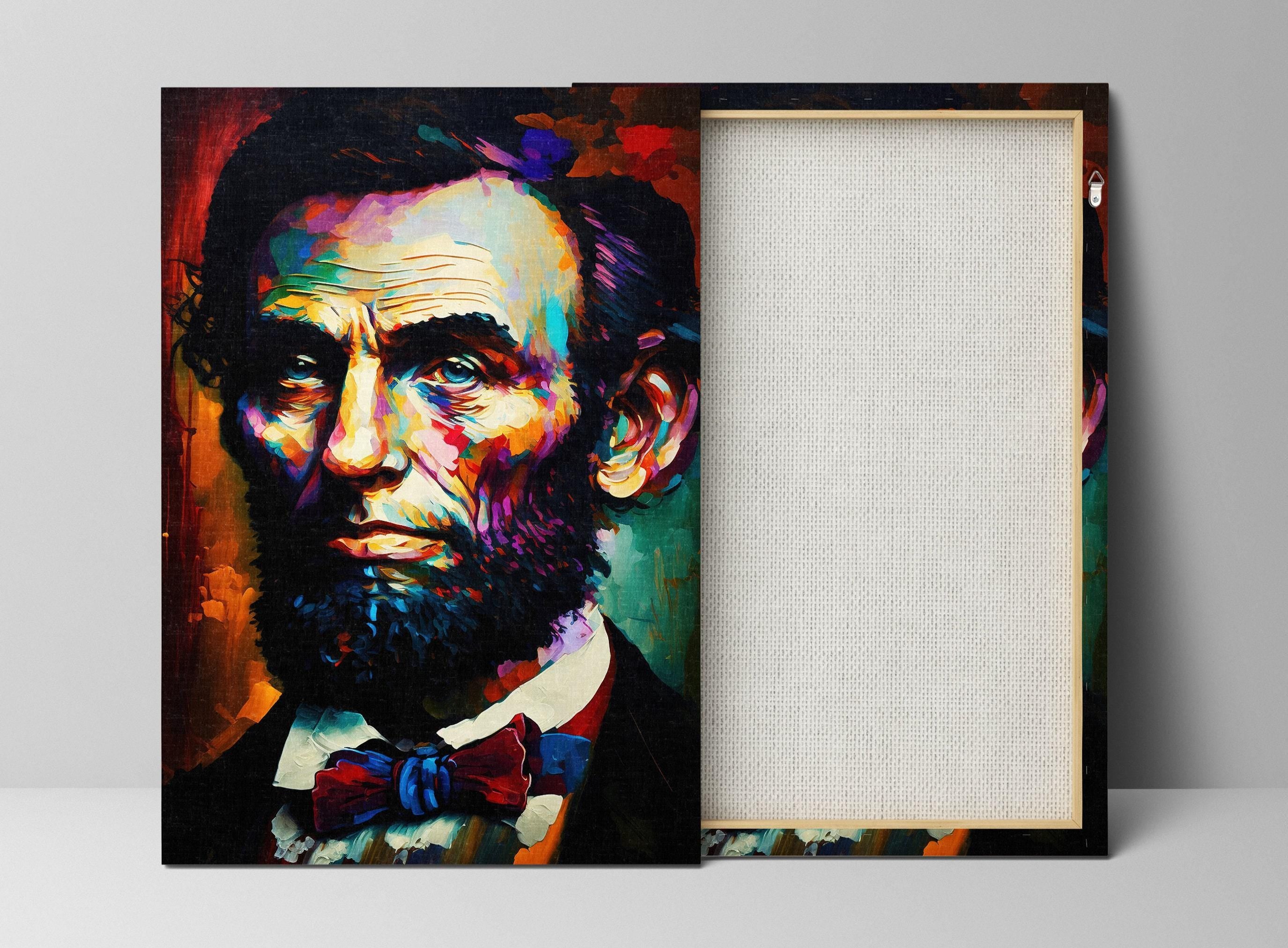 Abe Lincoln Canvas Art - Historical Painting Reproduction | Gallery Ready President Artwork