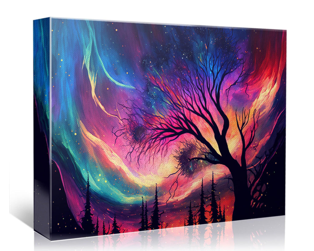 Northern Lights Art – Celestial Wall Decor | Gallery Wrapped Canvas, Ready to Hang