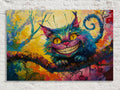 Cheshire Cat Painting – Fantasy Wall Decor | Gallery Wrapped Canvas Print
