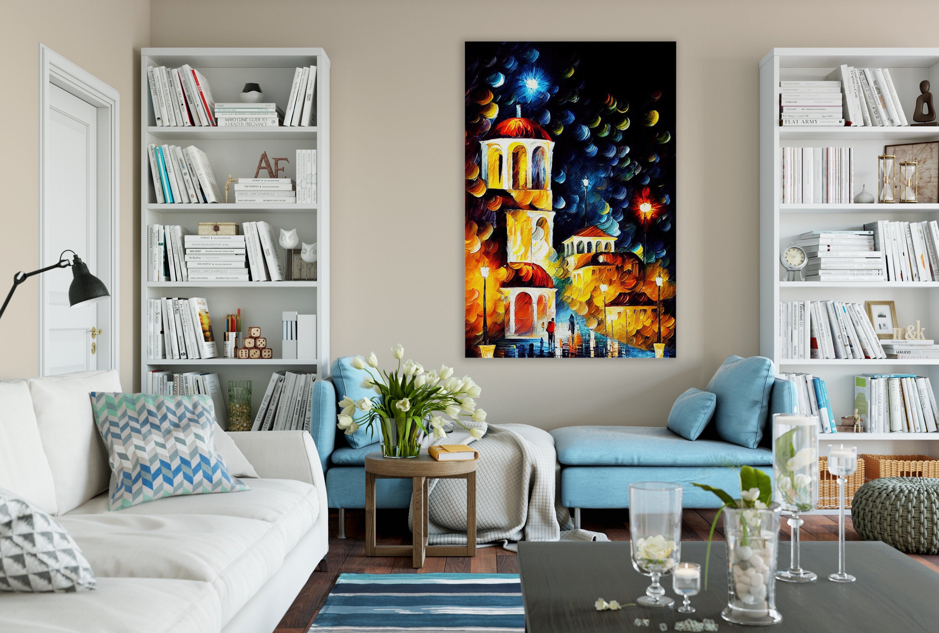Athens Greece Canvas – High Quality Canvas Art Reproduction With Wooden Frame