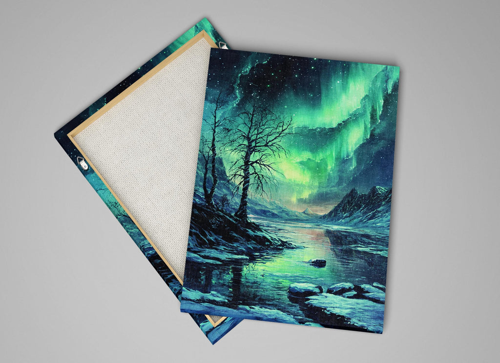 a picture of a painting of a night sky