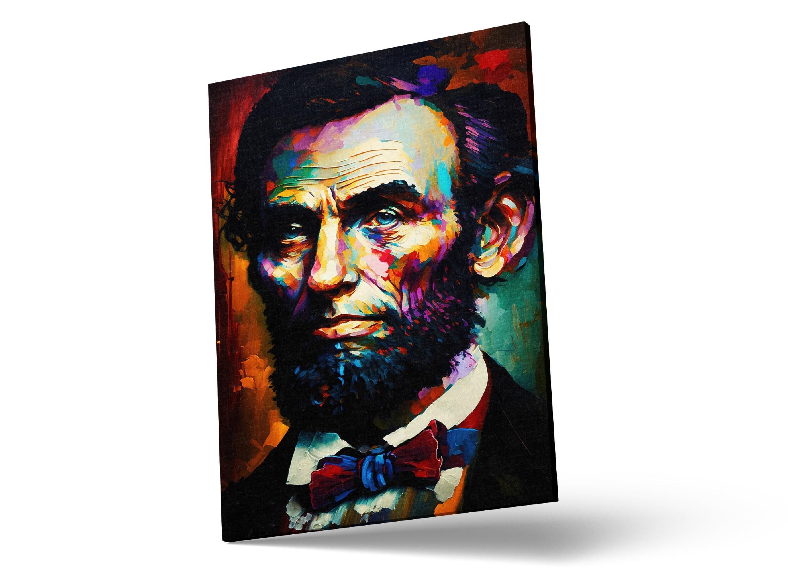 Abe Lincoln Canvas Art - Historical Painting Reproduction | Gallery Ready President Artwork