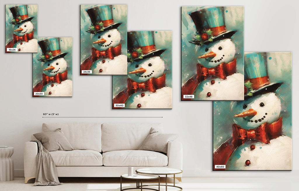 Frosty the Snowman Painting – Holiday Canvas Art | Gallery Wrapped, Ready to Hang