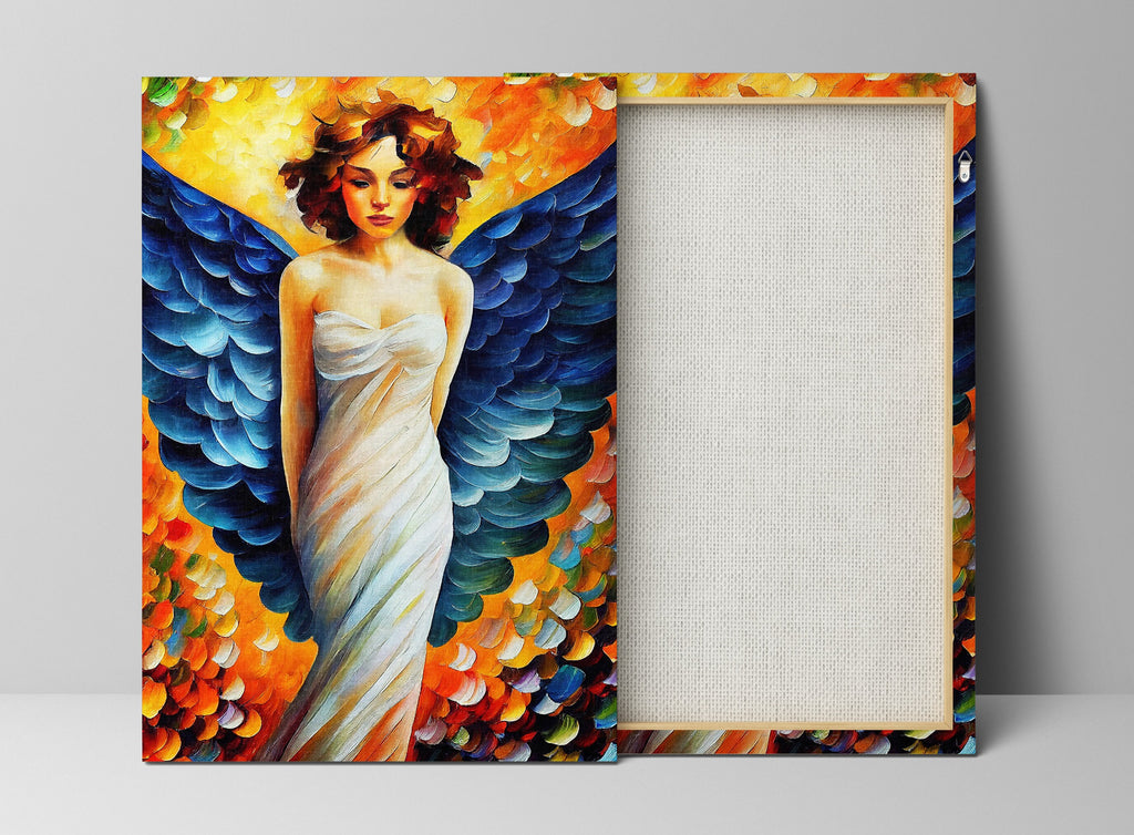 Angel Wall Art – Beautiful Spiritual Home Decor | Gallery Wrapped Canvas Print