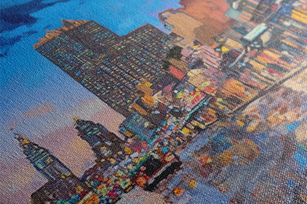 a picture of a city with a lot of tall buildings