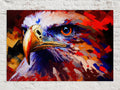 Bald Eagle Canvas Print - Patriotic USA Canvas Decor With Wooden Frame & UV Coating
