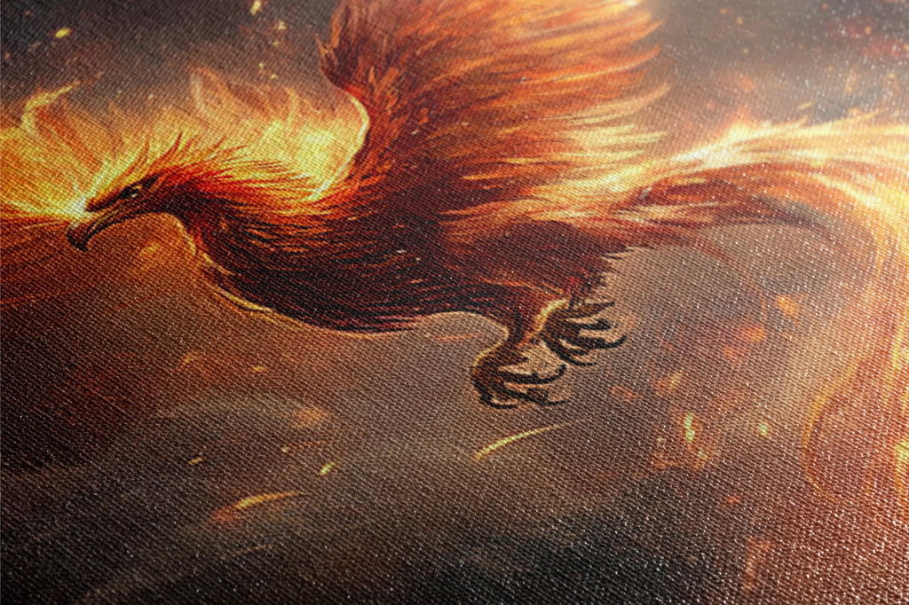 a close up of a painting of a bird of prey