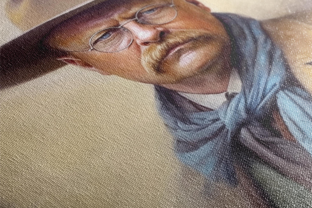 Theodore Roosevelt Portrait - Large Canvas Print | Gallery Wrapped Canvas, Political Wall Art