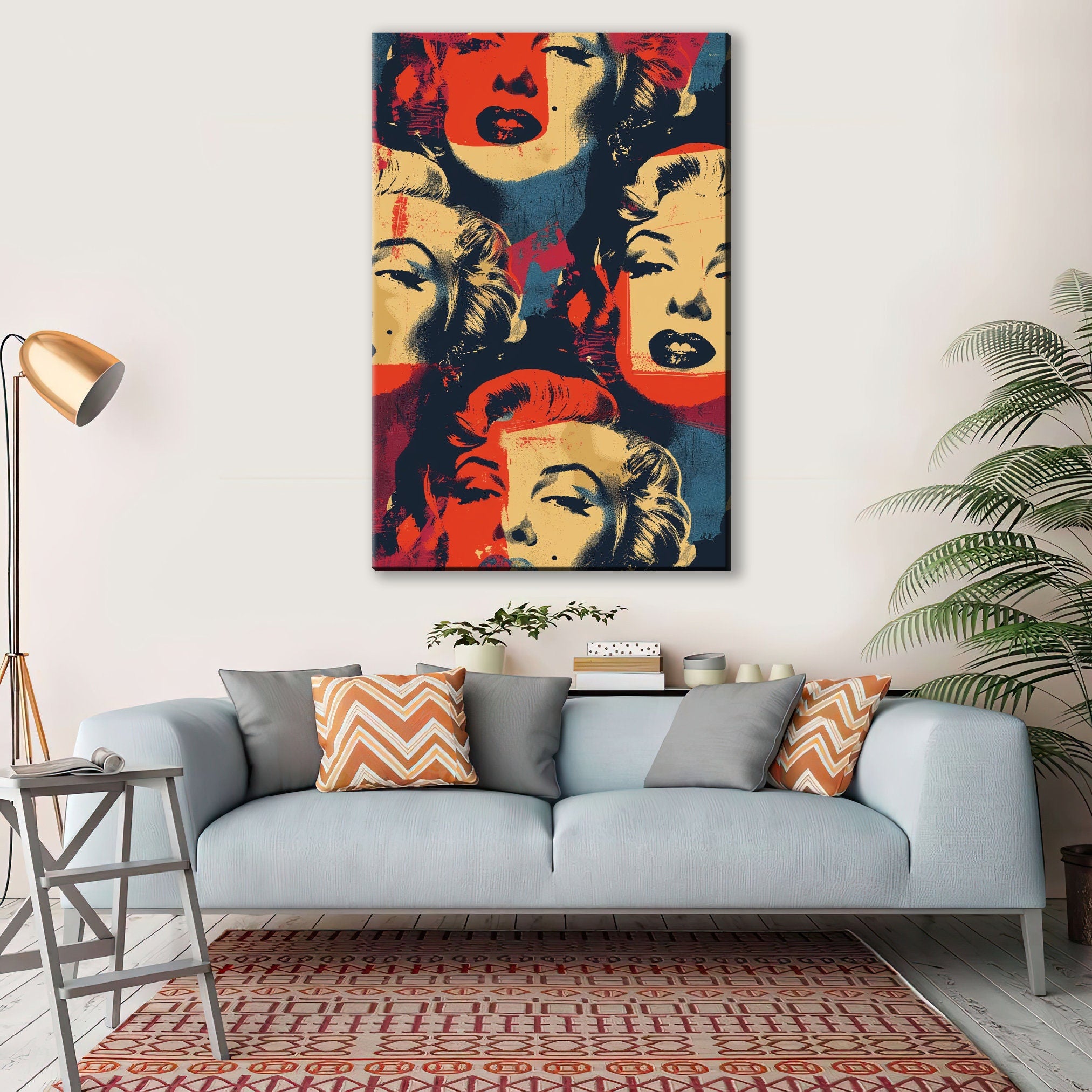 Andy Warhol Marilyn Monroe Pop Art Canvas – Extra Large Gallery Wrapped Print