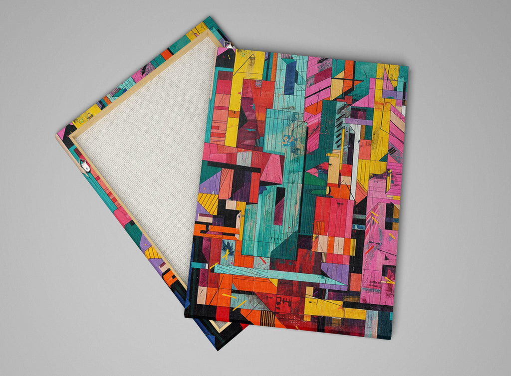 Abstract Brutalism Art - Large Canvas Art | Gallery Wrapped Canvas, Ready to Hang