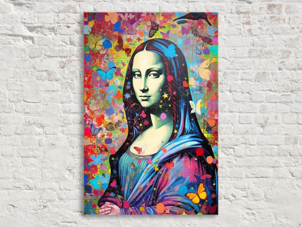 Mona Lisa Pop Art - Large Canvas Art | Vibrant Wall Decor | Gallery Ready Artwork