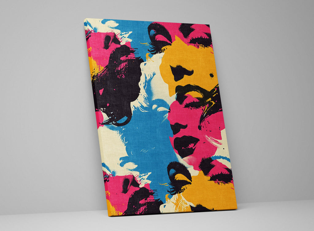 Warhol Style Pop Art - Large Marilyn Monroe Artwork on Gallery Wrapped Canvas