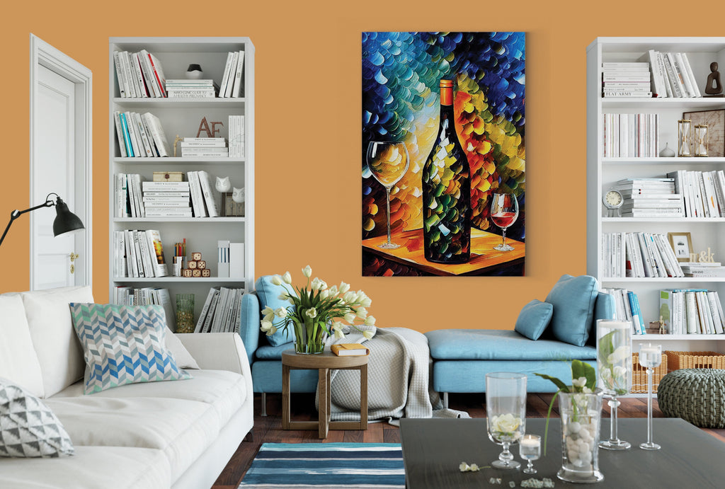 Wine Canvas Print - Vibrant Wine Art on Artist Grade Canvas with Scratch Resistant Coating