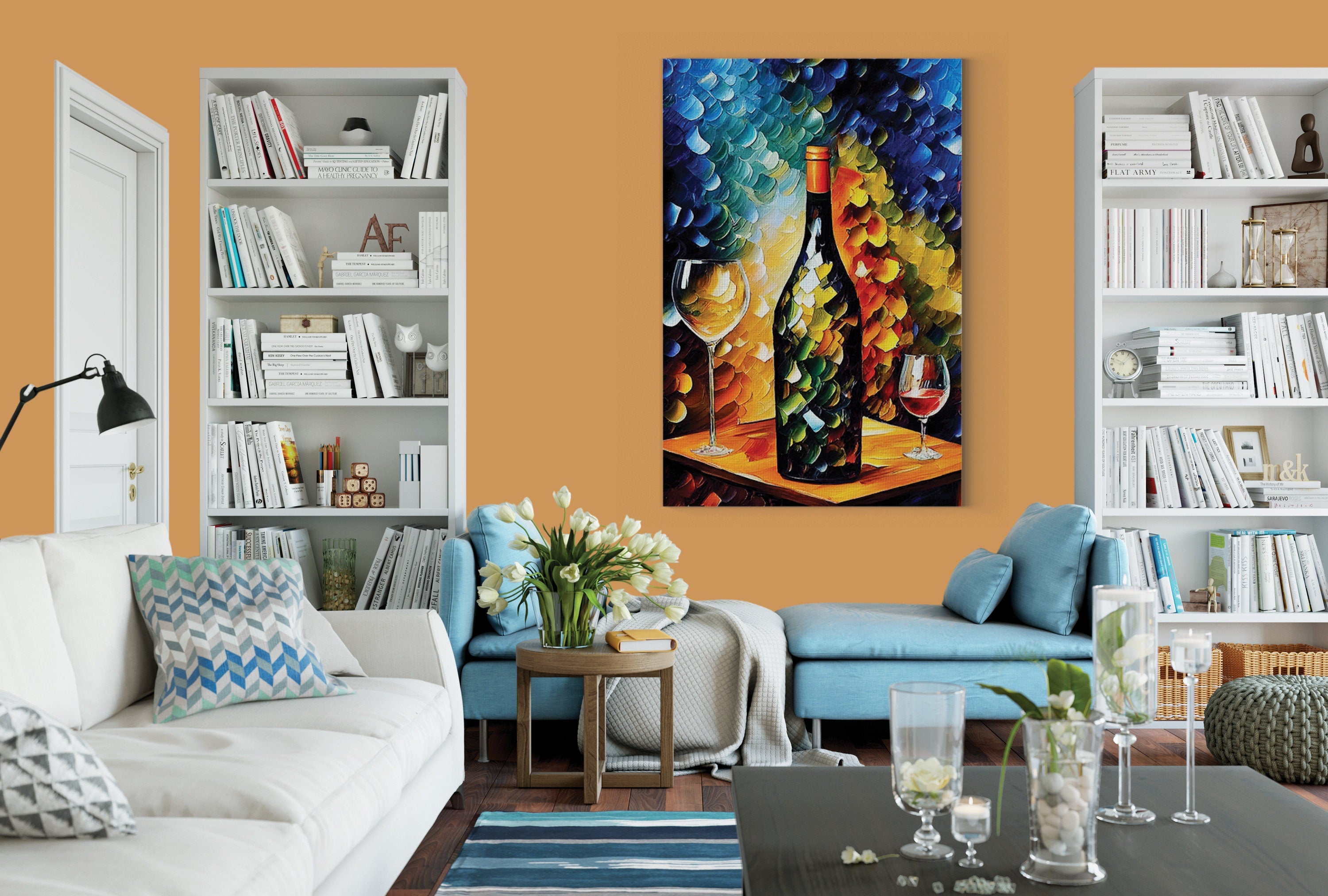 Wine Canvas Print - Vibrant Wine Art on Artist Grade Canvas with Scratch Resistant Coating