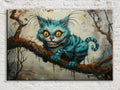 Cheshire Cat Wall Art - Gallery Wrapped Canvas Print with Scratch Resistant Coating