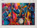 Jazz Wall Art – Energetic Live Jazz Scene Canvas Print | Gallery Wrapped, Ready to Hang