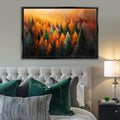 Fall Forest Wall Art – Extra Large Canvas Print | Cozy Farmhouse Decor, Ready to Hang