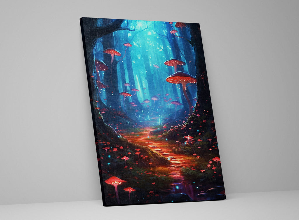 Canvas Wall Art – Enchanted Forest Print on Gallery Wrapped Canvas, Extra Large
