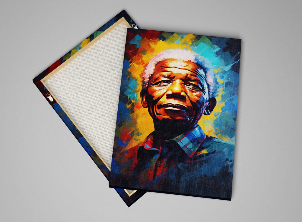 Nelson Mandela Art - Gallery Wrapped Canvas Wall Art | Extra Large Civil Rights Tribute