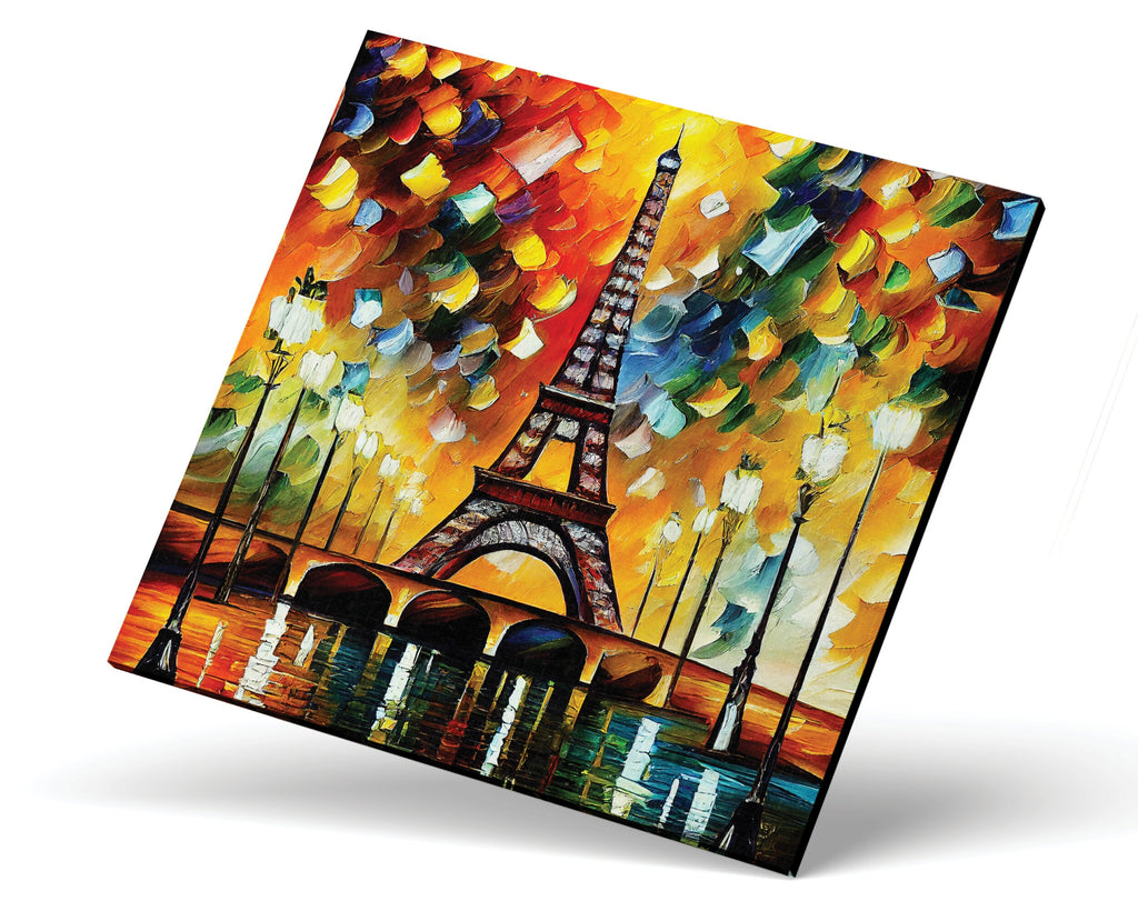 Eiffel Tower Canvas Print – Vibrant Paris Wall Art on Gallery Ready Canvas