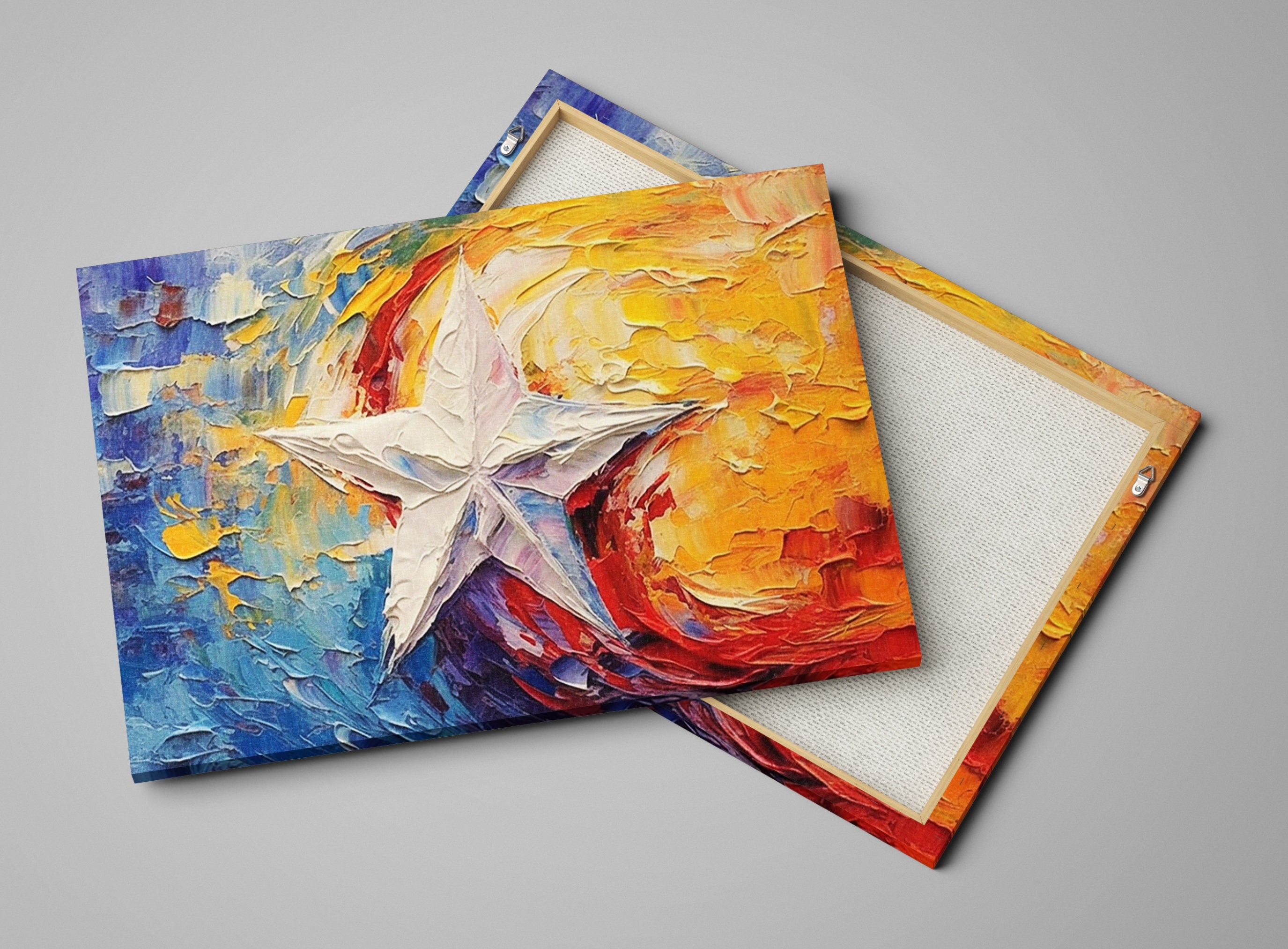 Texas Flag Wall Art – Lone Star Canvas | Wood Framed, UV Coated Print
