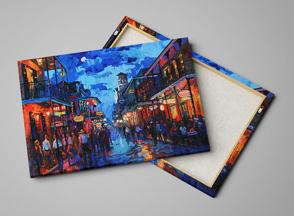 New Orleans Wall Art | French Quarter Art – Large Gallery Canvas with Scratch Resistant Coating
