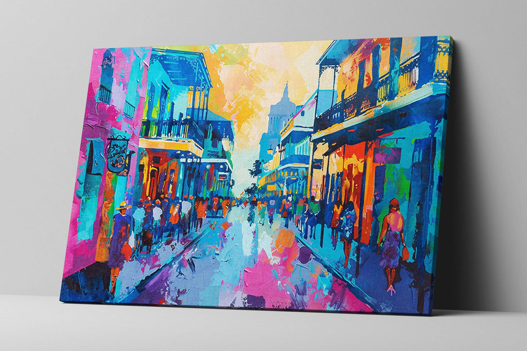 New Orleans Pop Art - Colorful Canvas Art | Gallery Wrapped Ready to Hang Print