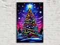 Christmas Tree Canvas Art - Elegant Holiday Wall Decor | Gallery Wrapped Canvas Print