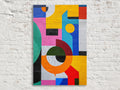Abstract Brutalism Artwork - Large Abstract Art | Gallery Wrapped Canvas Print