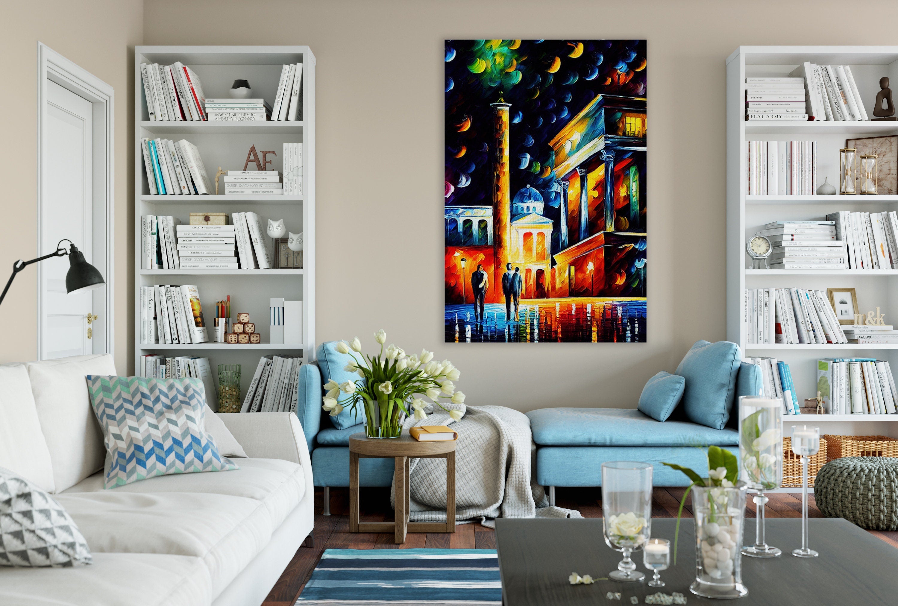 Athens Canvas Print – Greece Wall Art With Wooden Frame Canvas & Scratch Resistant Coating