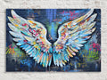 Graffiti Angel Wings - Large Canvas Art | Urban Art Print on Gallery Wrapped Canvas